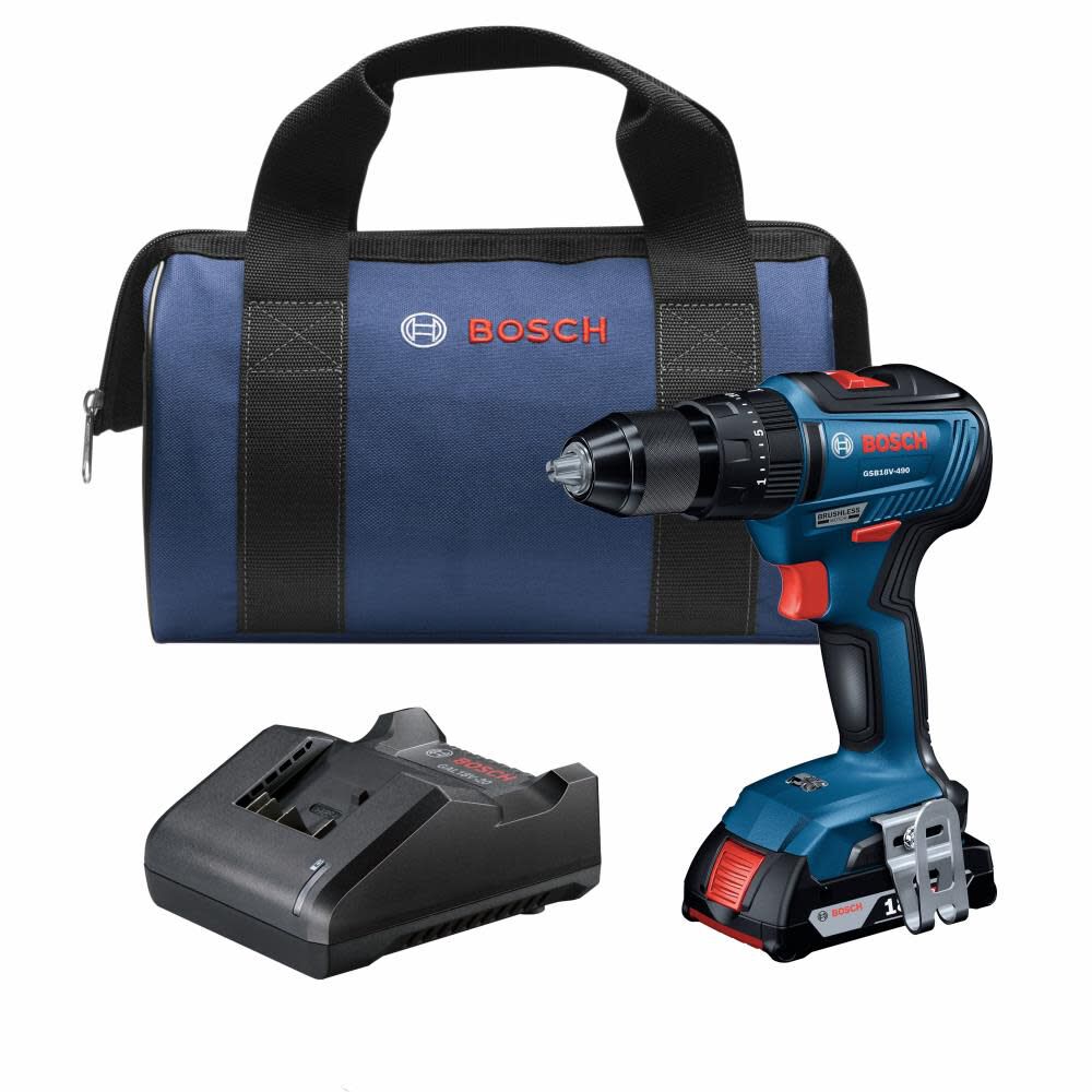 Bosch 18V EC 1/2in Hammer Drill/Driver Kit