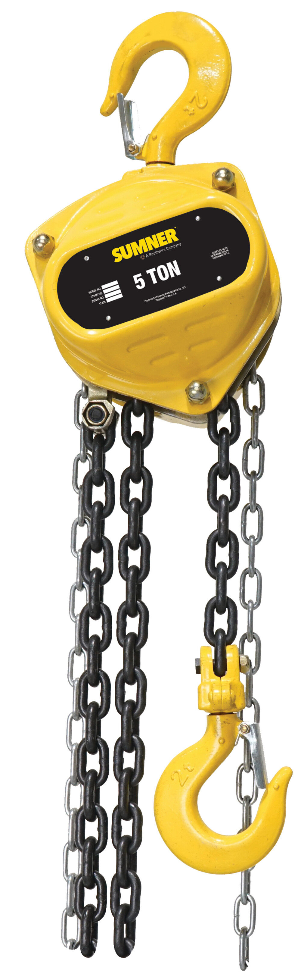 Sumner CB500C15 5 Ton Chain Hoist 15 Ft.