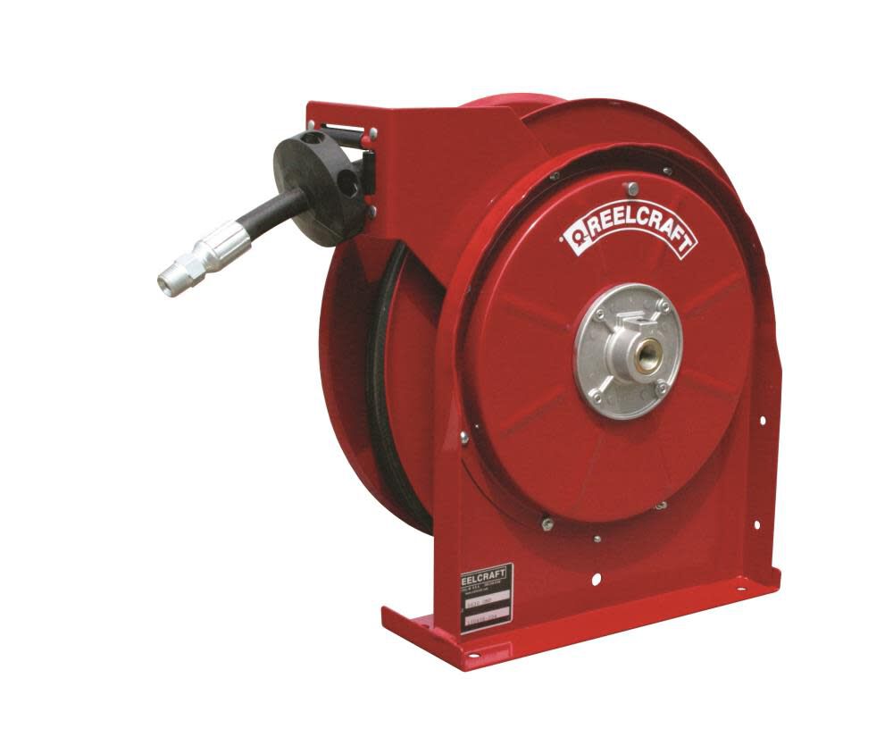 Reelcraft Spring Retractable Hose Reel – 3/8 In. x 30 Ft. 2600 PSI with Hose