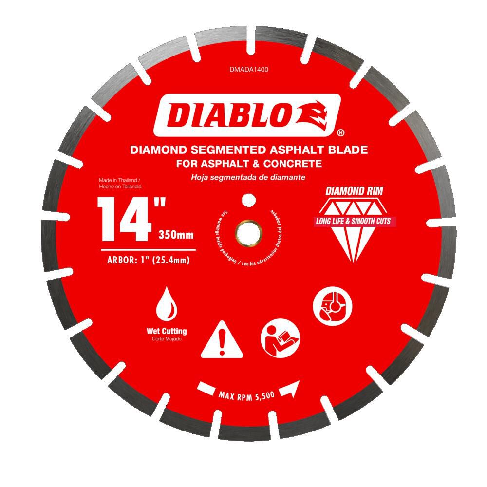 Diablo Tools 14 Inch Segmented Diamond Blade for Asphalt