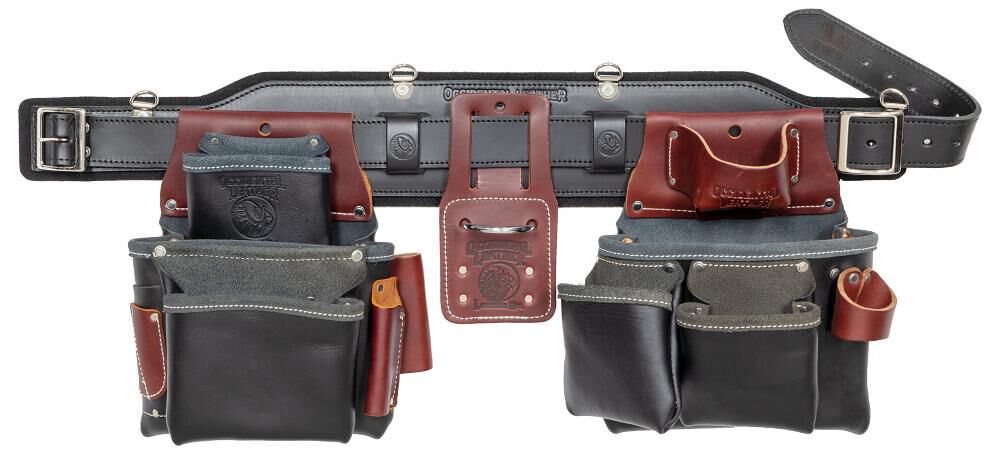 Occidental Leather Pro Framer Comfort Set Tool Belt, Black, Medium