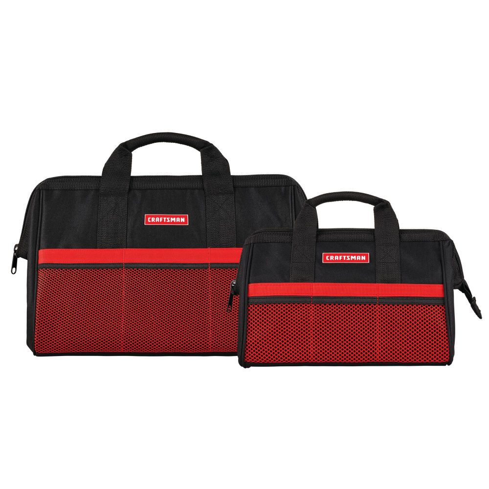 CRAFTSMAN 13 Inch and 18 Inch Zippered Tool Bag Combo