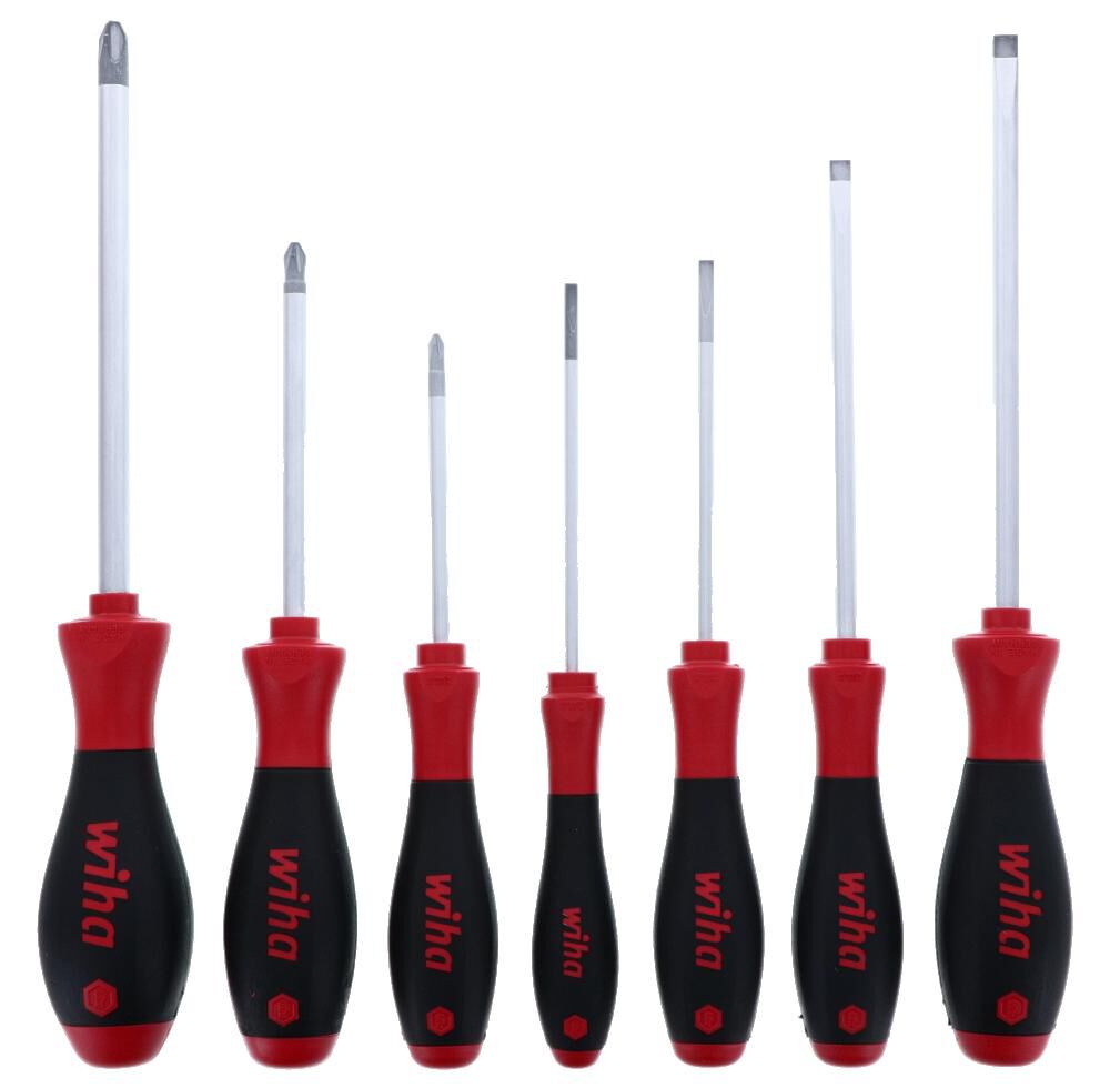 Wiha SoftFinish Slotted & Phillips Screwdriver Set 7pc