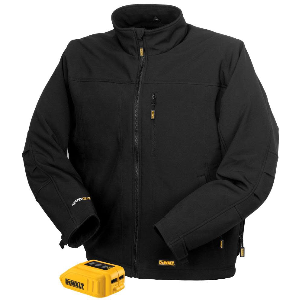 DEWALT Unisex Heated (Bare Tool) Soft Shell Jacket Black Medium