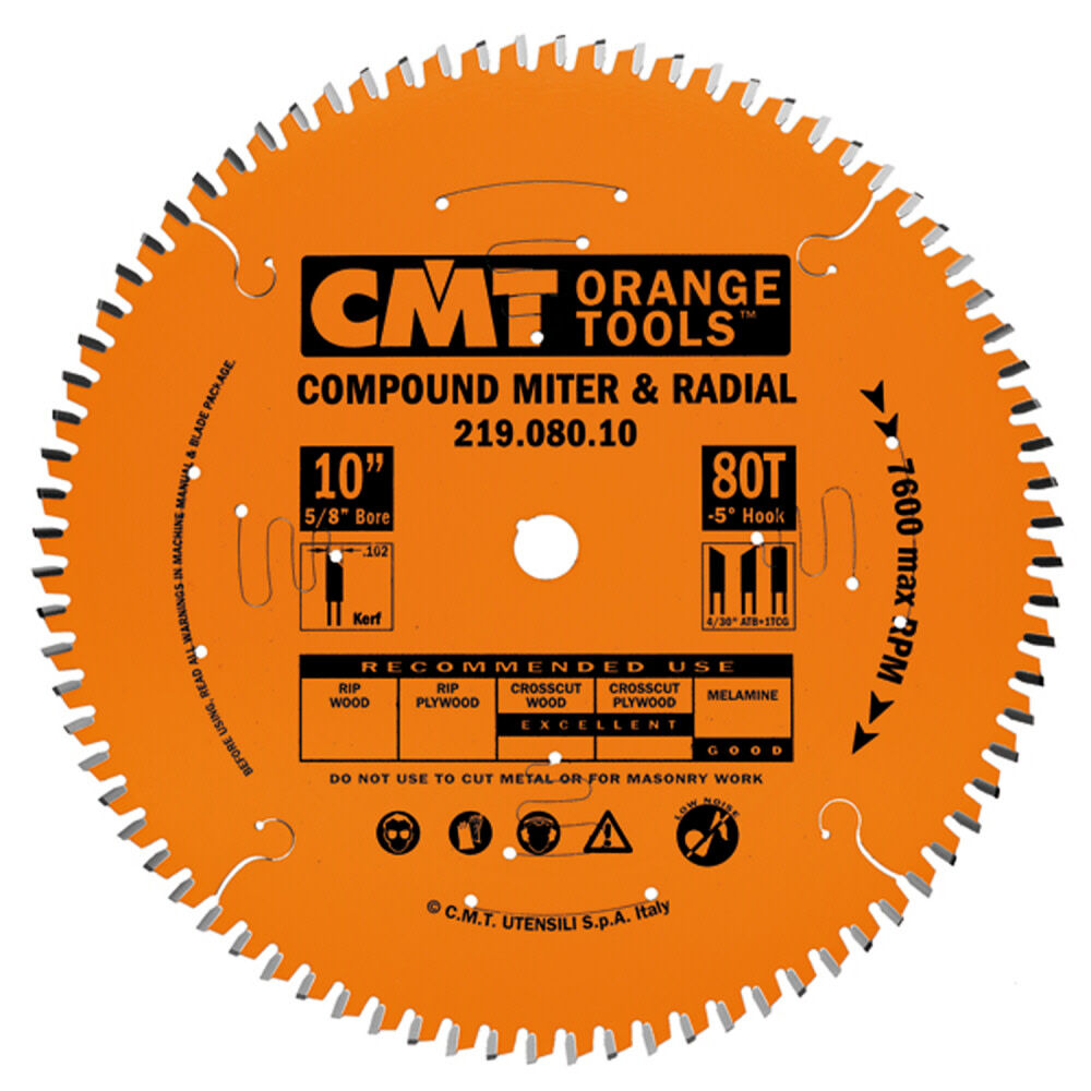 CMT 12 In x 90 x 1 In Industrial Sliding Compound Miter & Radial Blade