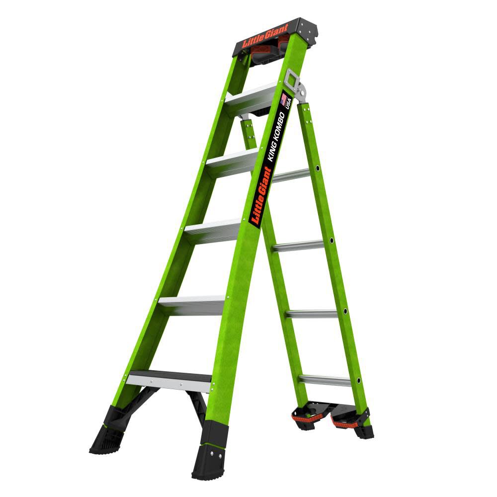 Little Giant Safety KING KOMBO Ladder Industrial 6′ ANSI Type IAA