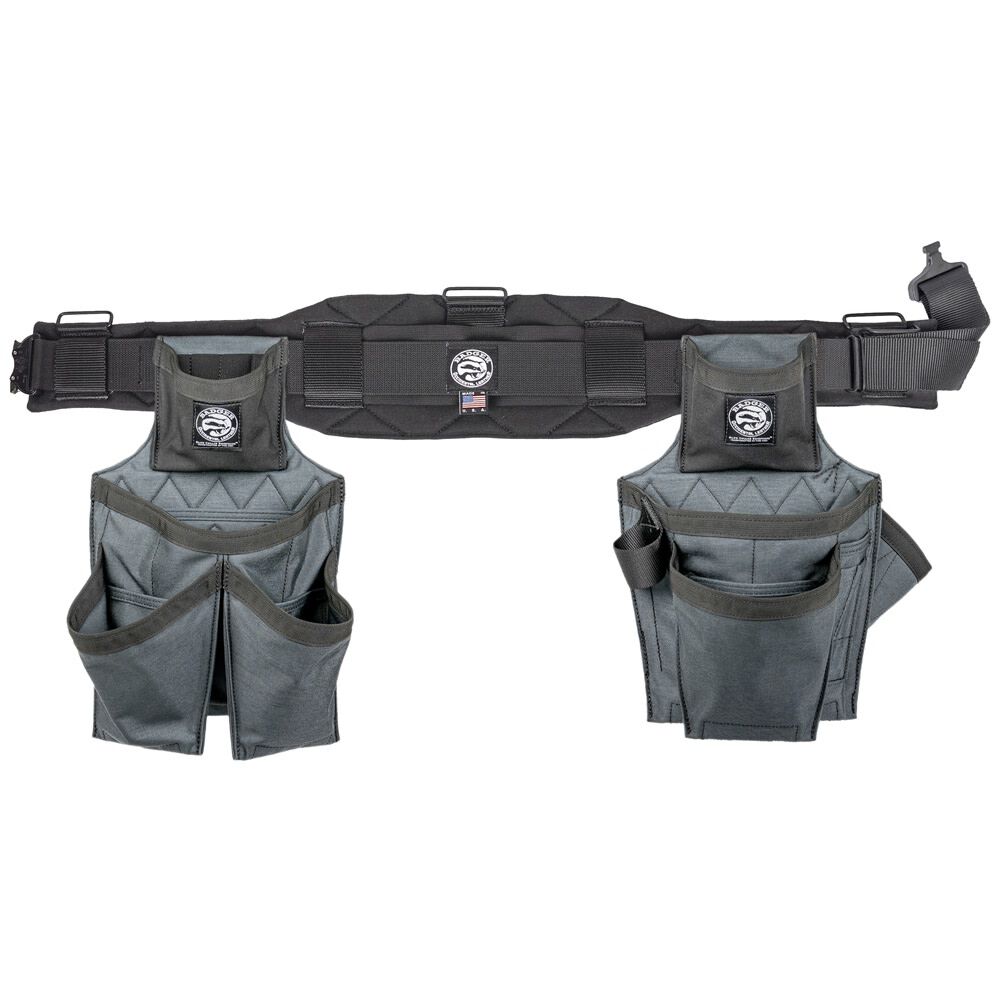 Badger Tool Belts Side-By-Side Framer Tool Belt Set, Gunmetal, Small