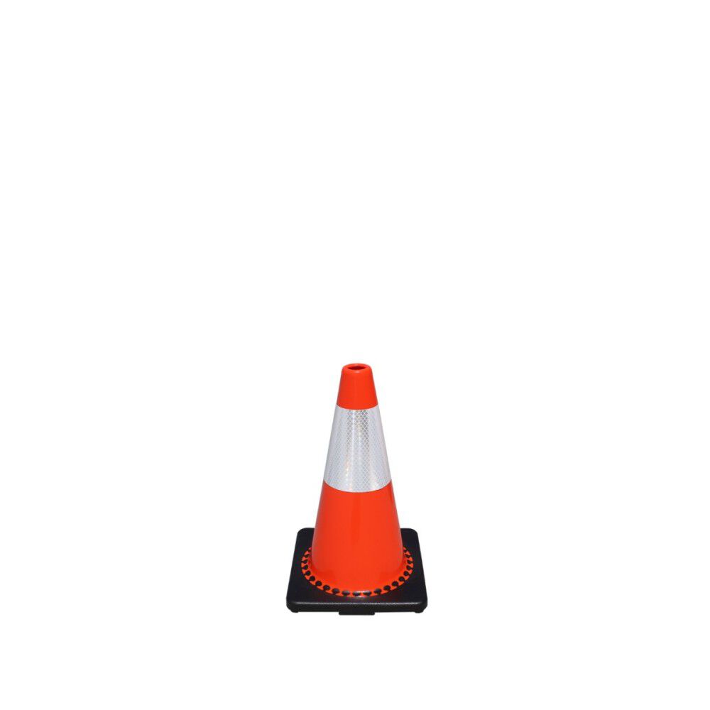 Vizcon Fluorescent Orange 18in TrafFix PVC Cone with 6in Collar