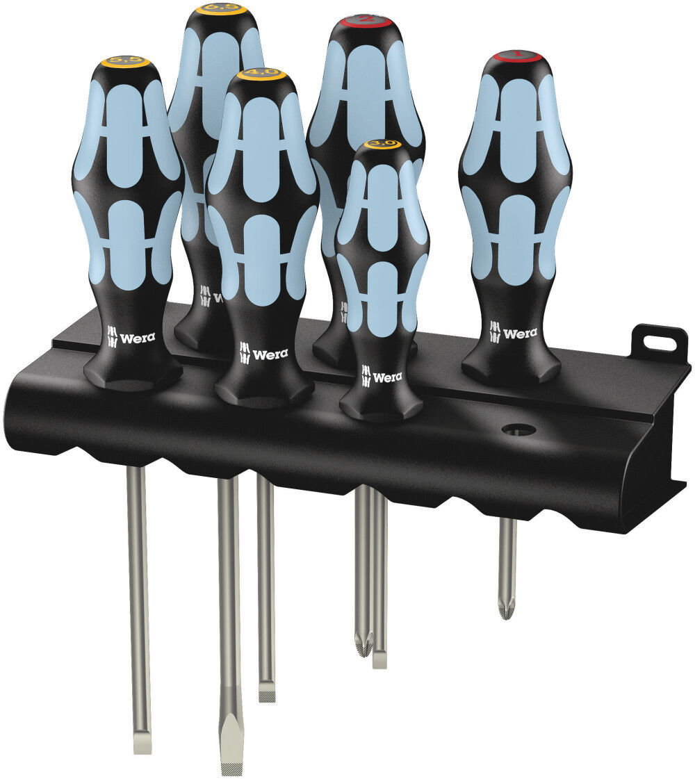 Wera Tools 3334/6 6 Piece Kraftform Plus Screwdriver set