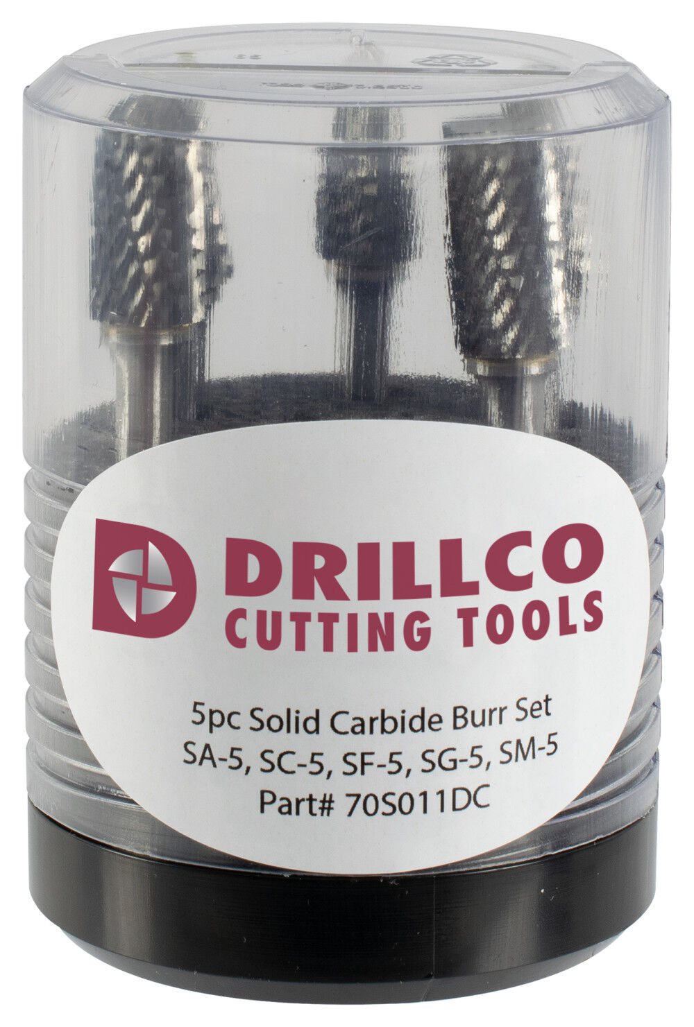 Drillco Carbide Burr Set, 5 Pieces
