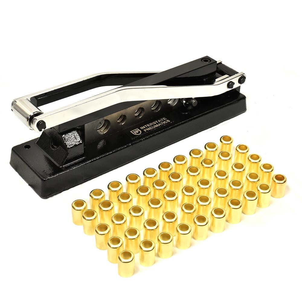 Interstate Pneumatics Heavy Duty Standard Hose Crimper Kit with 0.718 and 0.656 Inch ID