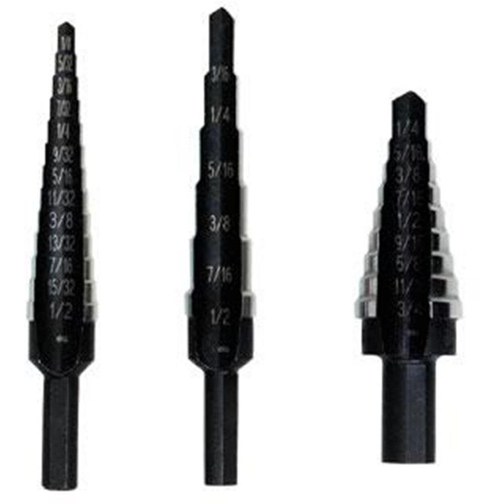 Irwin Unibit Step Drill 3 Pc. Pro Kit (#1 #2 #3)