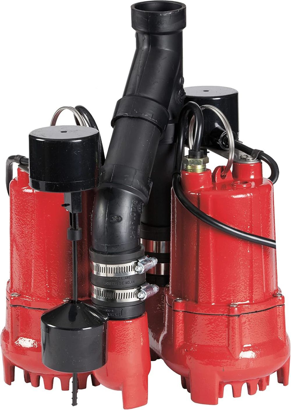 Red Lion 1/3HP 4425 GPH Dual Sump Pump System