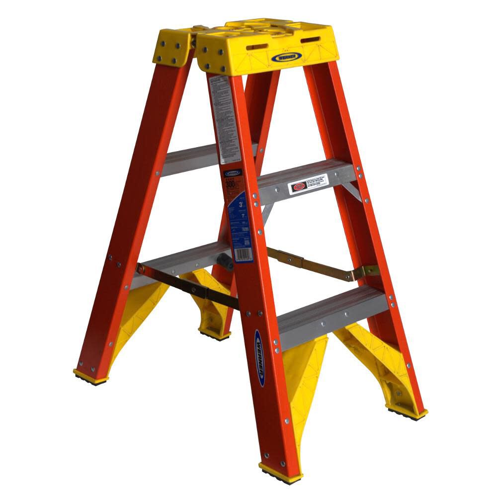 Werner 3 Ft. Type IA Fiberglass Twin Ladder