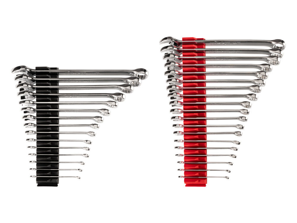 Tekton Combination Wrench Set, Modular Organizers, (1/4-1 Inch, 6-24 mm)