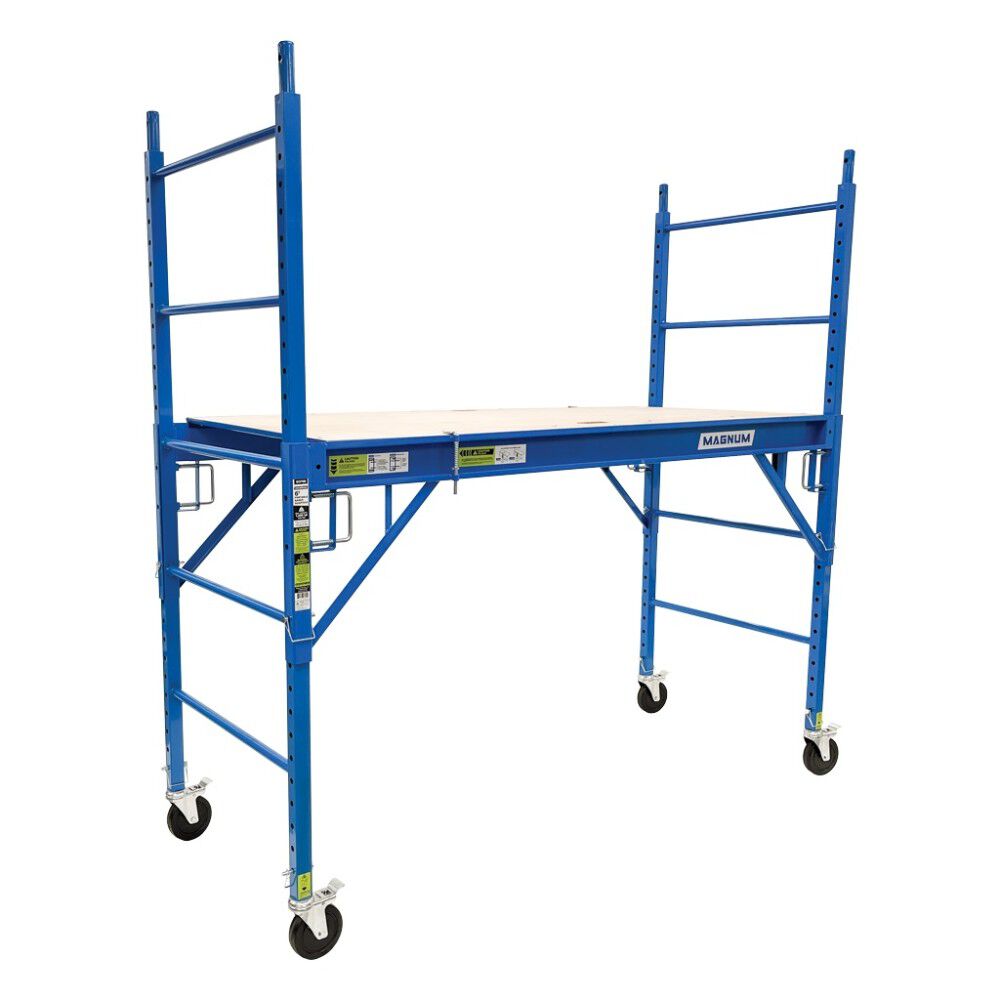 Magnum Tool Group 6 Ft. Stackable Bakers Scaffold with Walkboard