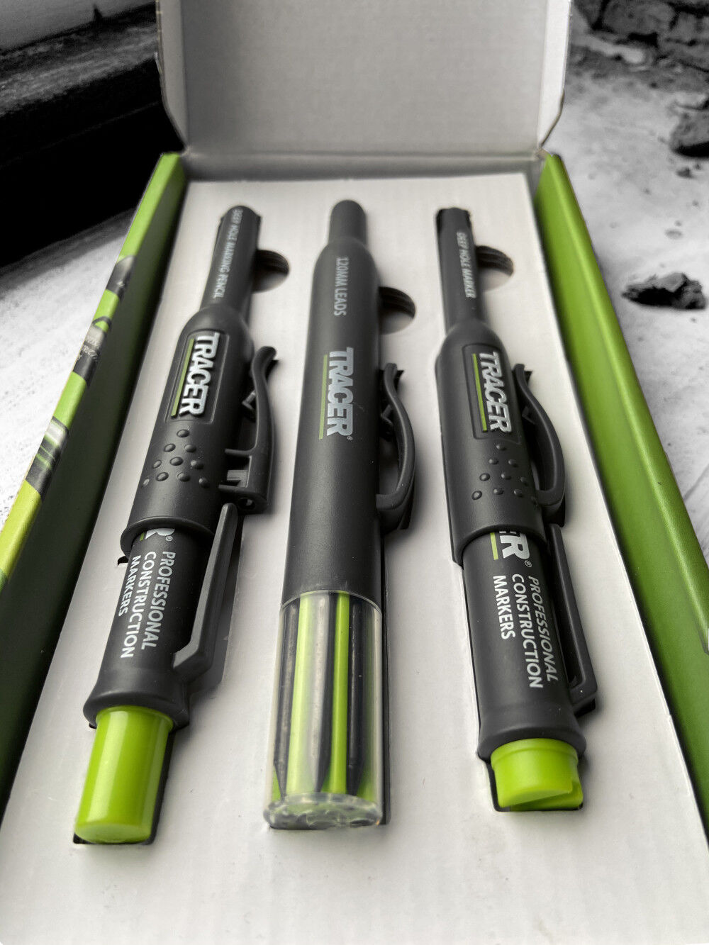 Tracer Marking Kit – Deep Hole Marker Pen, Pencil, Lead Set with Holsters