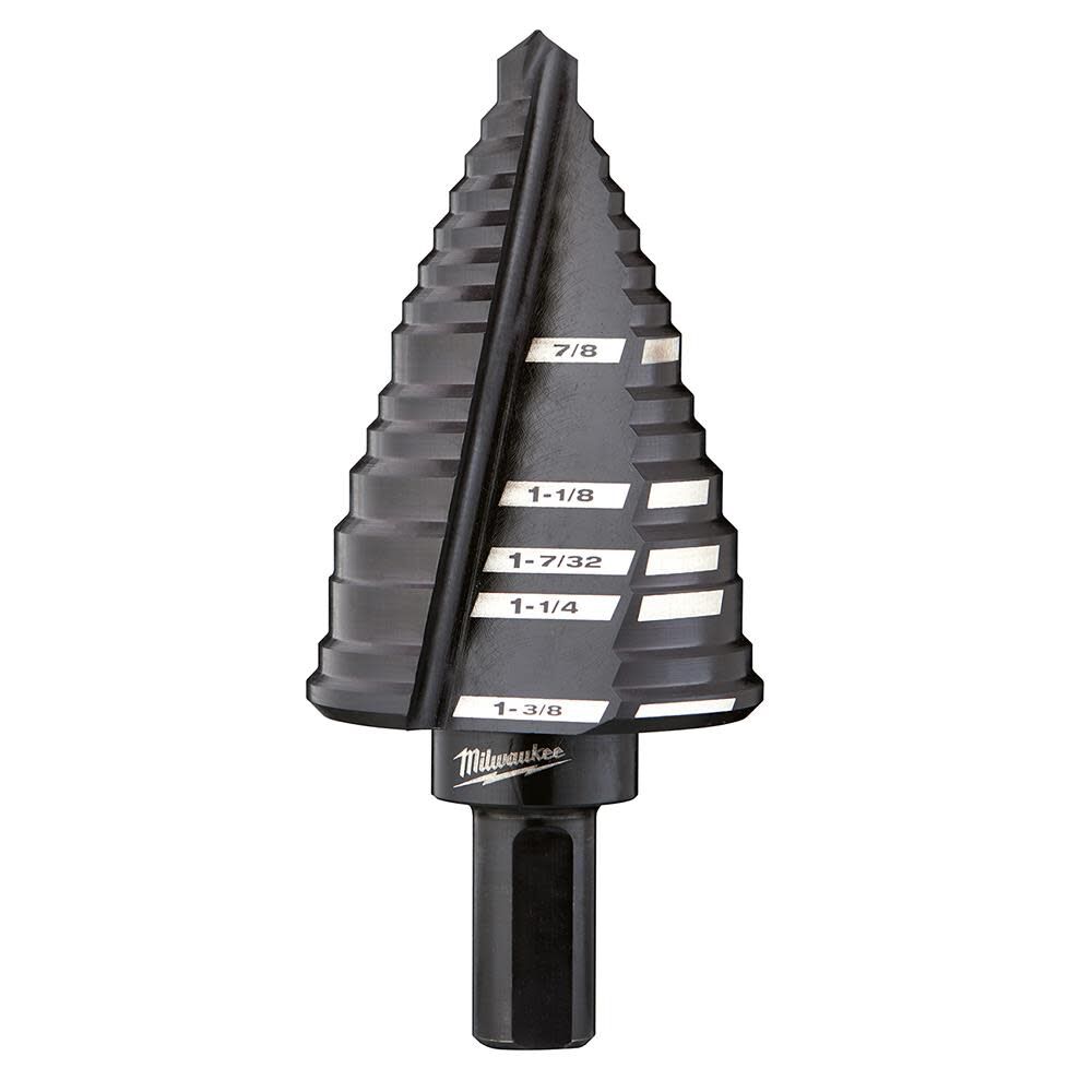 Milwaukee #12 Step Drill Bit 7/8 in. to 1-3/8 in.
