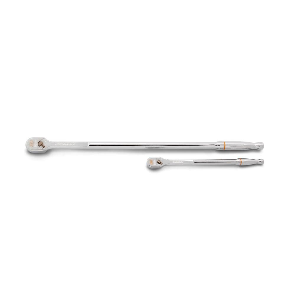 GEARWRENCH 120XP Extra Long Handle Full Polish Teardrop Ratchet Set 2 Pieces