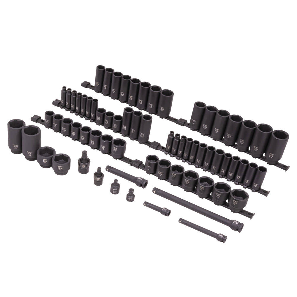 Sunex Master Impact Socket Set Black 68 Pieces