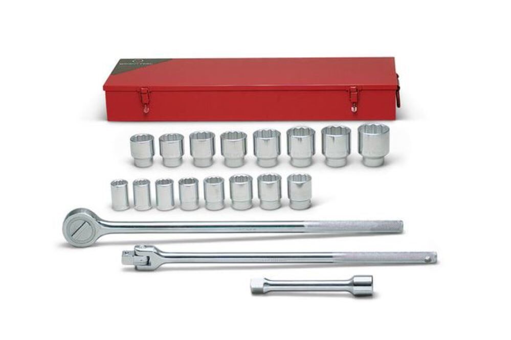Wright Tool 3/4 In. Dr 19 pcs. 12 Pt Std Socket Set
