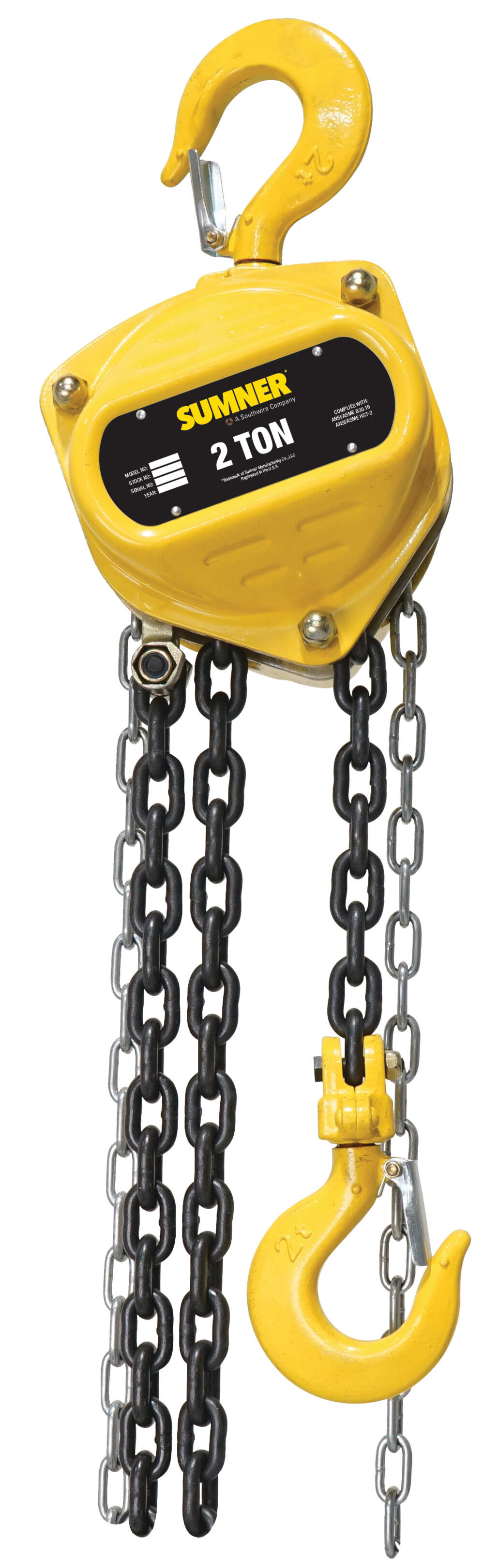 Sumner CB200C20 2 Ton Chain Hoist 20 Ft.