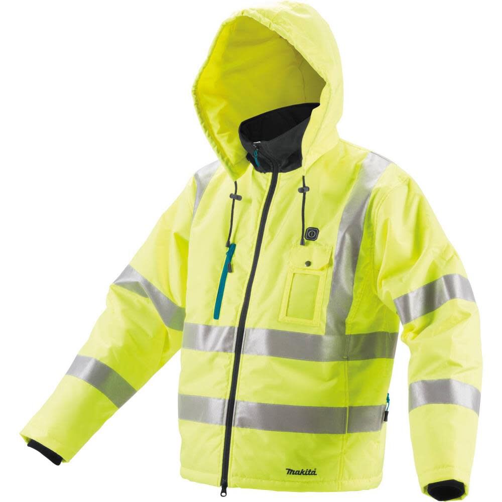 Makita 18V LXT Lithium-Ion Cordless High Visibility Heated Jacket Jacket Only (L)