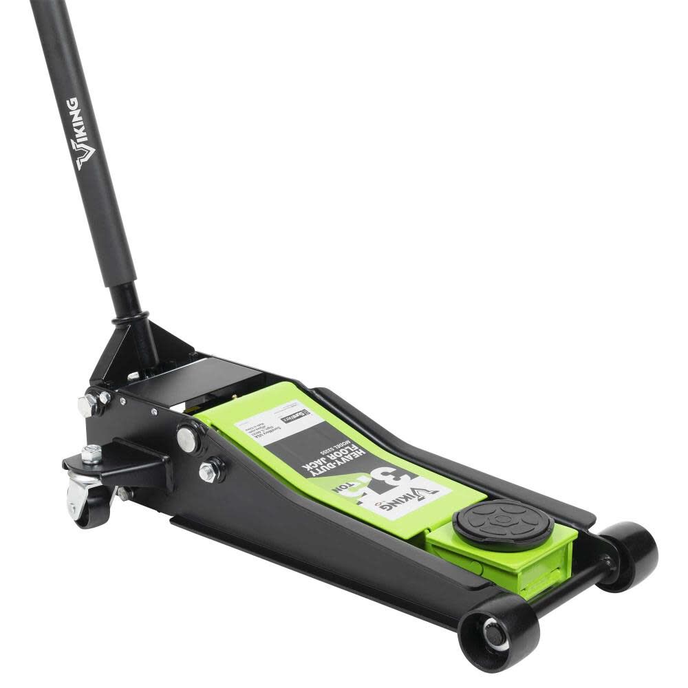American Forge 3.5 Ton Lighting Lift Heavy Duty Floor Jack 2pc Handle