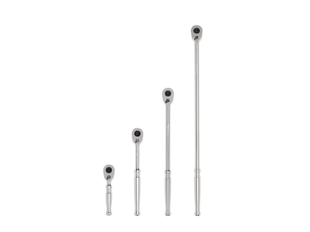 Tekton 3/8 Inch QR Ratchet Set, 4 Pieces (4-1/2, 8, 12, 18 Inch)