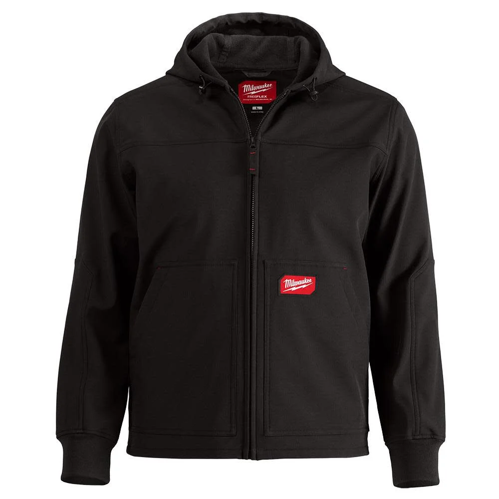Milwaukee FREEFLEX Softshell Hooded Jacket Black XL