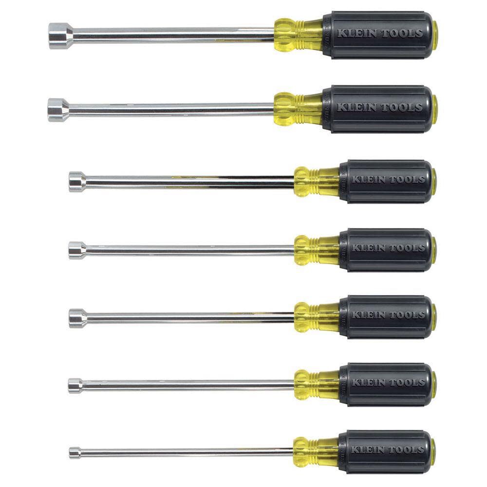 Klein Tools 7 Piece Nut Driver Set 6in Shafts