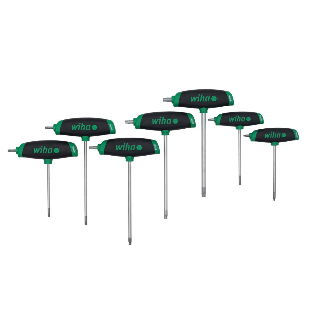 Wiha Dual Drive TORX T-Handle Foam Tray Set, 7 Piece