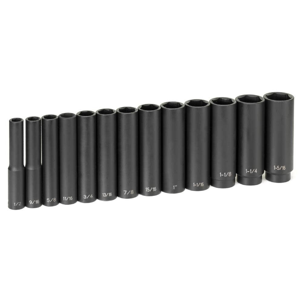 Grey Pneumatic 1/2in Drive 13 Piece Extra-Deep Set