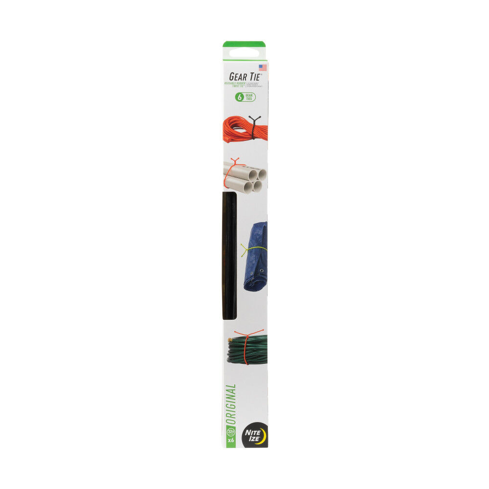 Nite Ize Gear Tie ProPack 32in 6pk Black