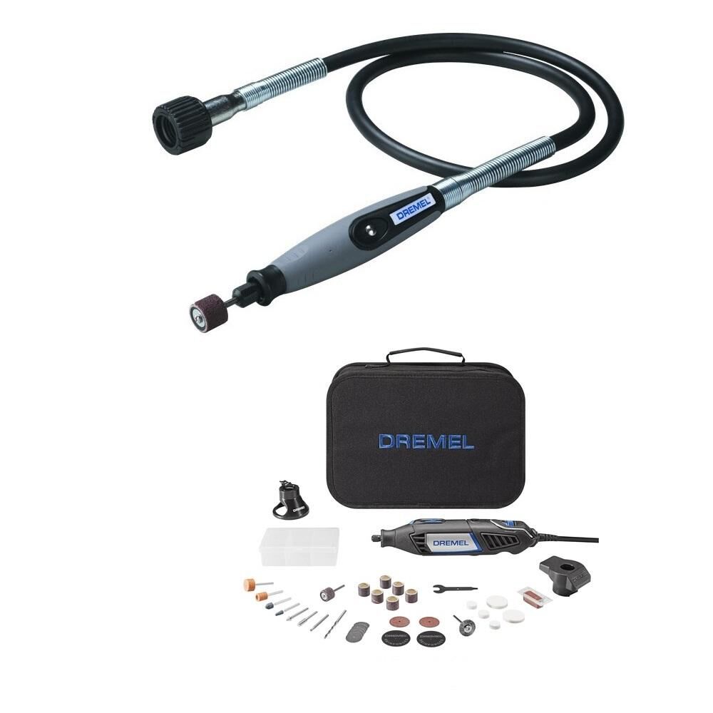 Dremel Flex Shaft Attachment & 1.6A Corded Rotary Tool – Bundle