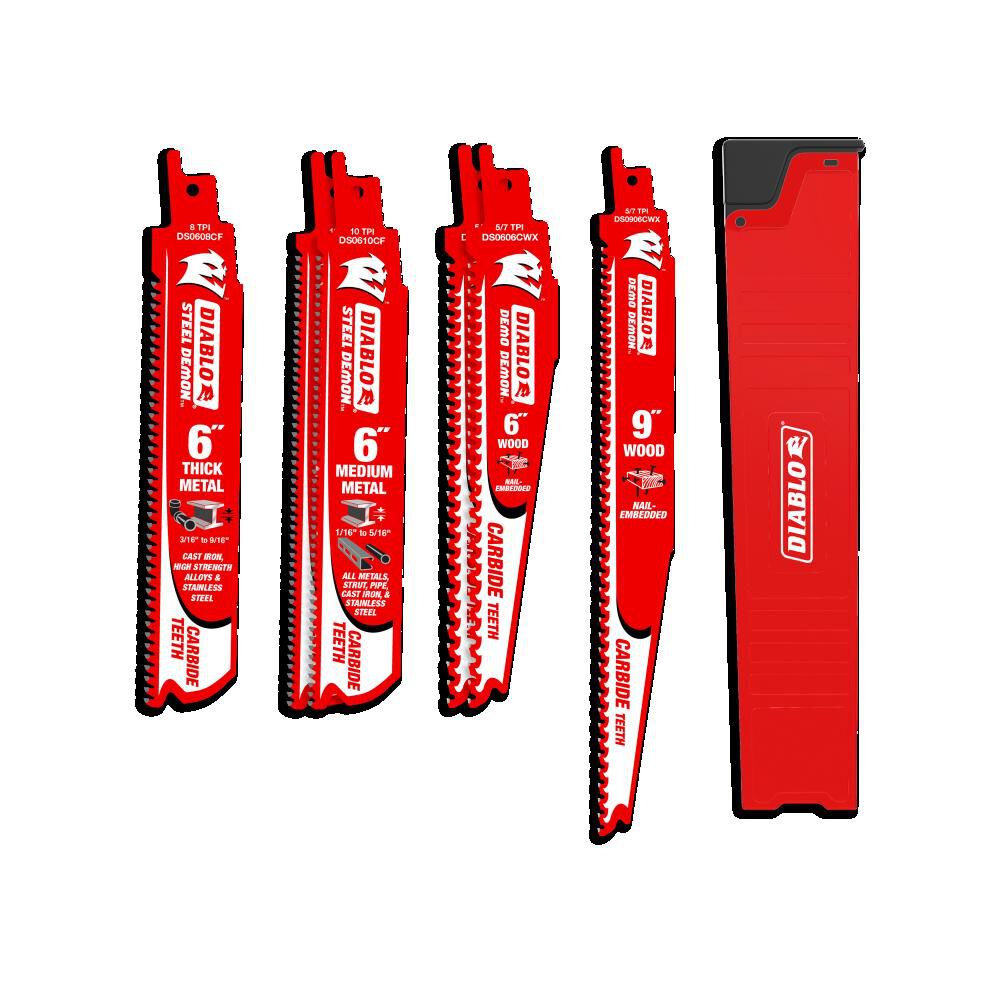 Diablo Tools Reciprocating Blade Set, 6 Pieces