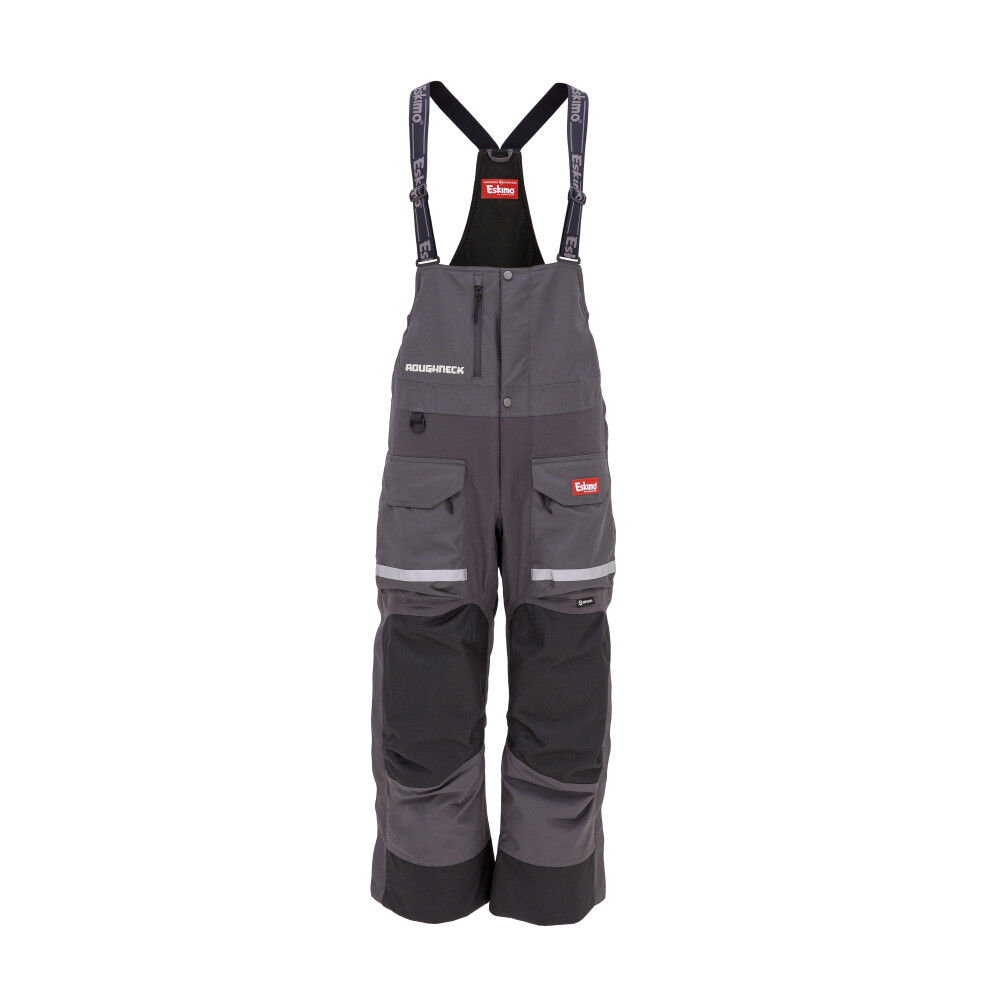 Eskimo Men’s Roughneck Bibs, Gray, 3X