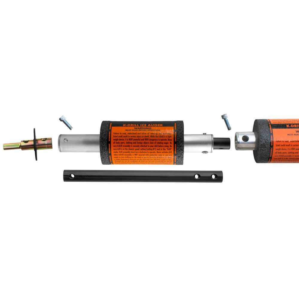 K-Drill 12 – 21 Inch Black/Orange Adjustable Auger Extension
