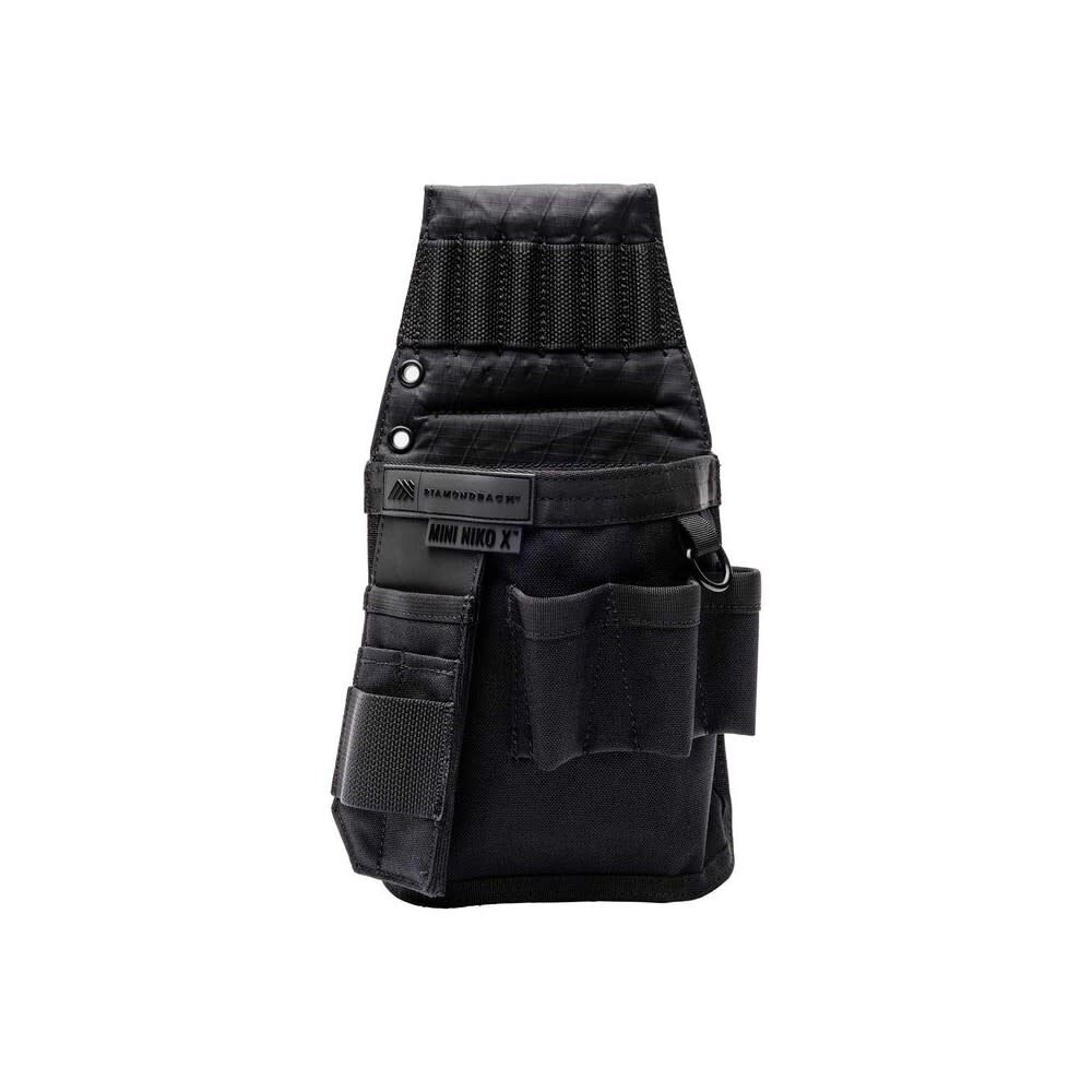 Diamondback Toolbelts Mini Niko X Left Side Pouch for Drivers, Lineman Pliers, Black