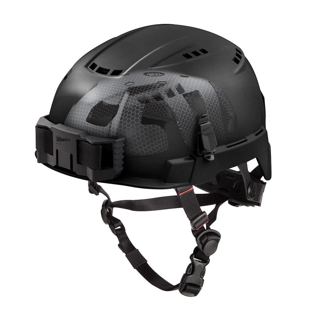 Milwaukee BOLT Black Vented Safety Helmet with IMPACT ARMOR Liner (USA)-Type 2, Class C