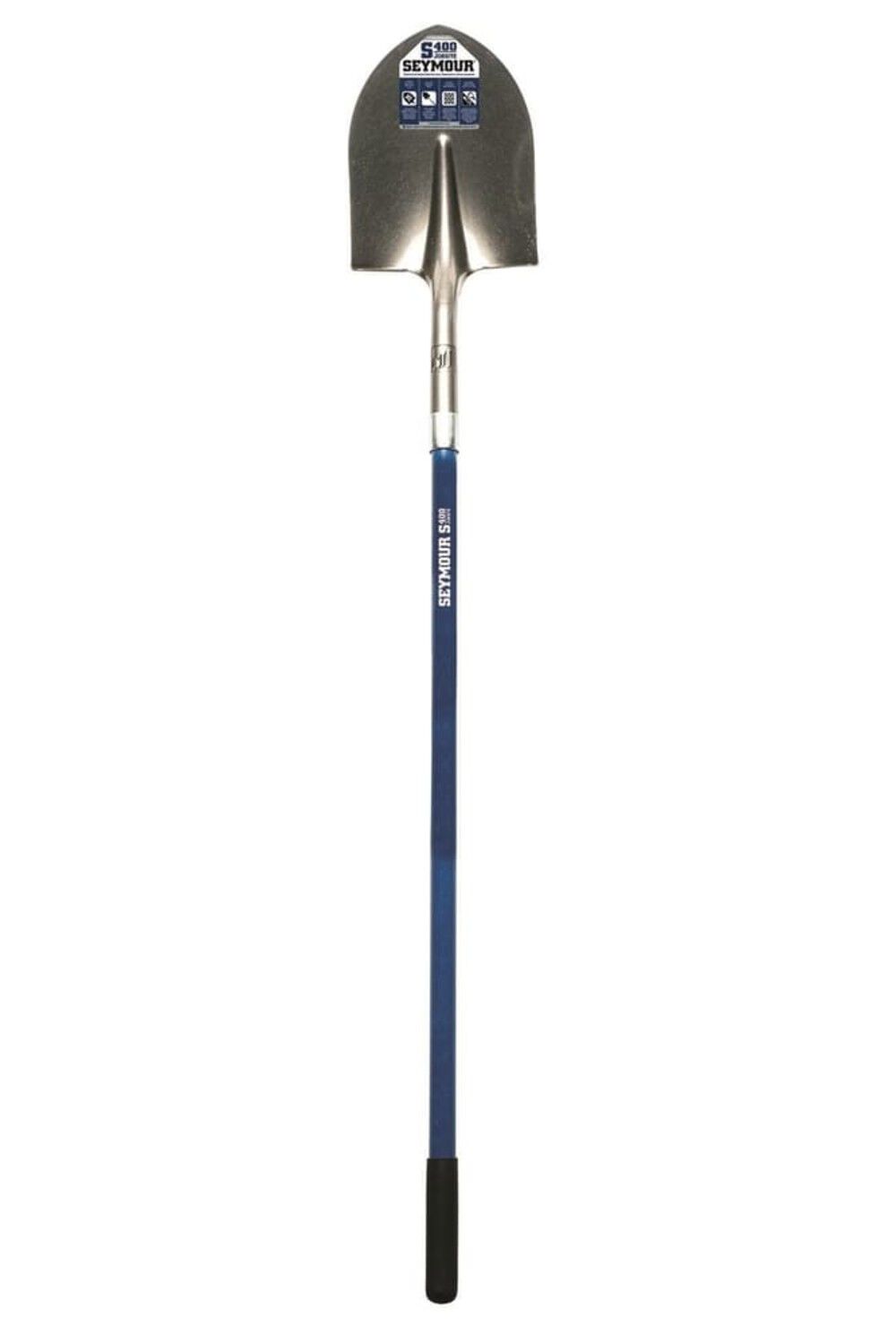 Structron Shovel Round Point Blue Fiberglass Handle