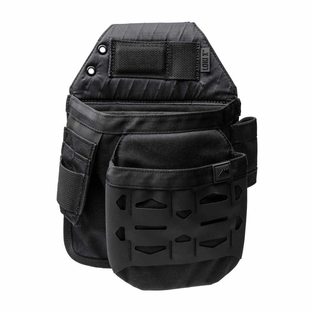 Diamondback Toolbelts Loki X Black Left Side Pouch with Hook & Loop Closure