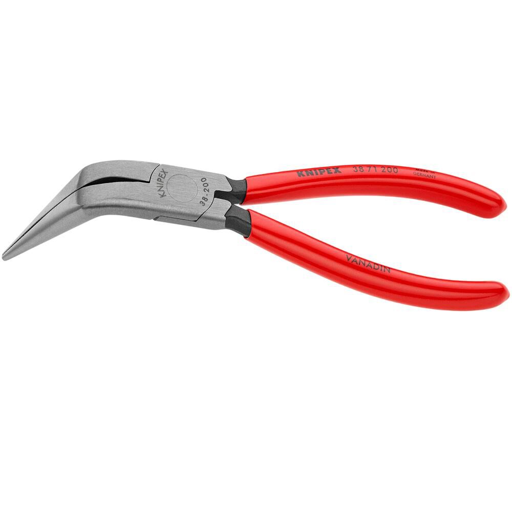 Knipex 8 Inch Steel Long Nose 70 Degree Angled Plier