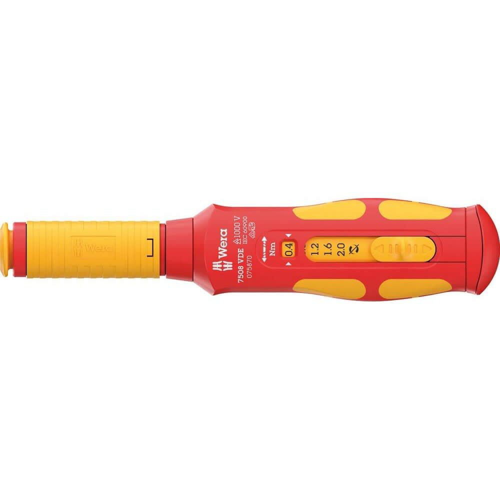 Wera Tools 7508 VDE 0.4-2.0 Nm Kraftform Insulated Safe Torque Screwdriver