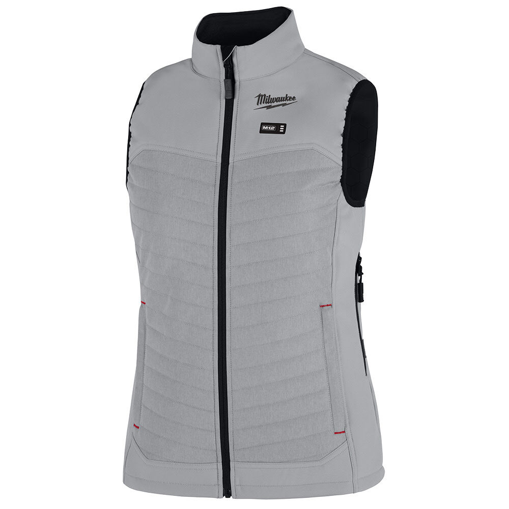 Milwaukee M12 Womens Heated AXIS Vest Kit, Gray, 2X