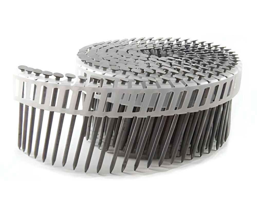 B and C Eagle 2 1/2 x 0.092 Inch 15 Degree Framing & Siding Coil Nails 3600 Pack