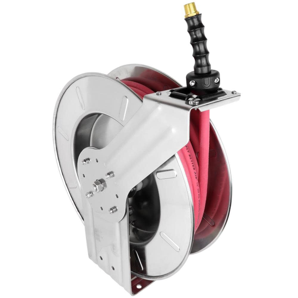 Milton Hose Reel 3/8in ID x 50′ EPDM Hose with 1/4in NPT