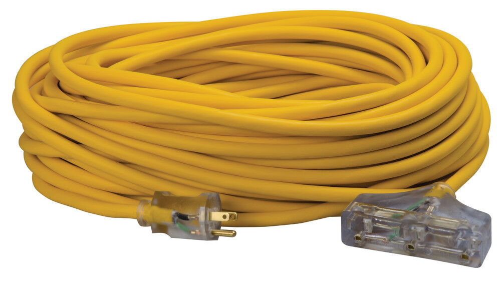 Southwire SJEOW Cold Weather 3 Outlet Extension Cord 100 Ft 12/3