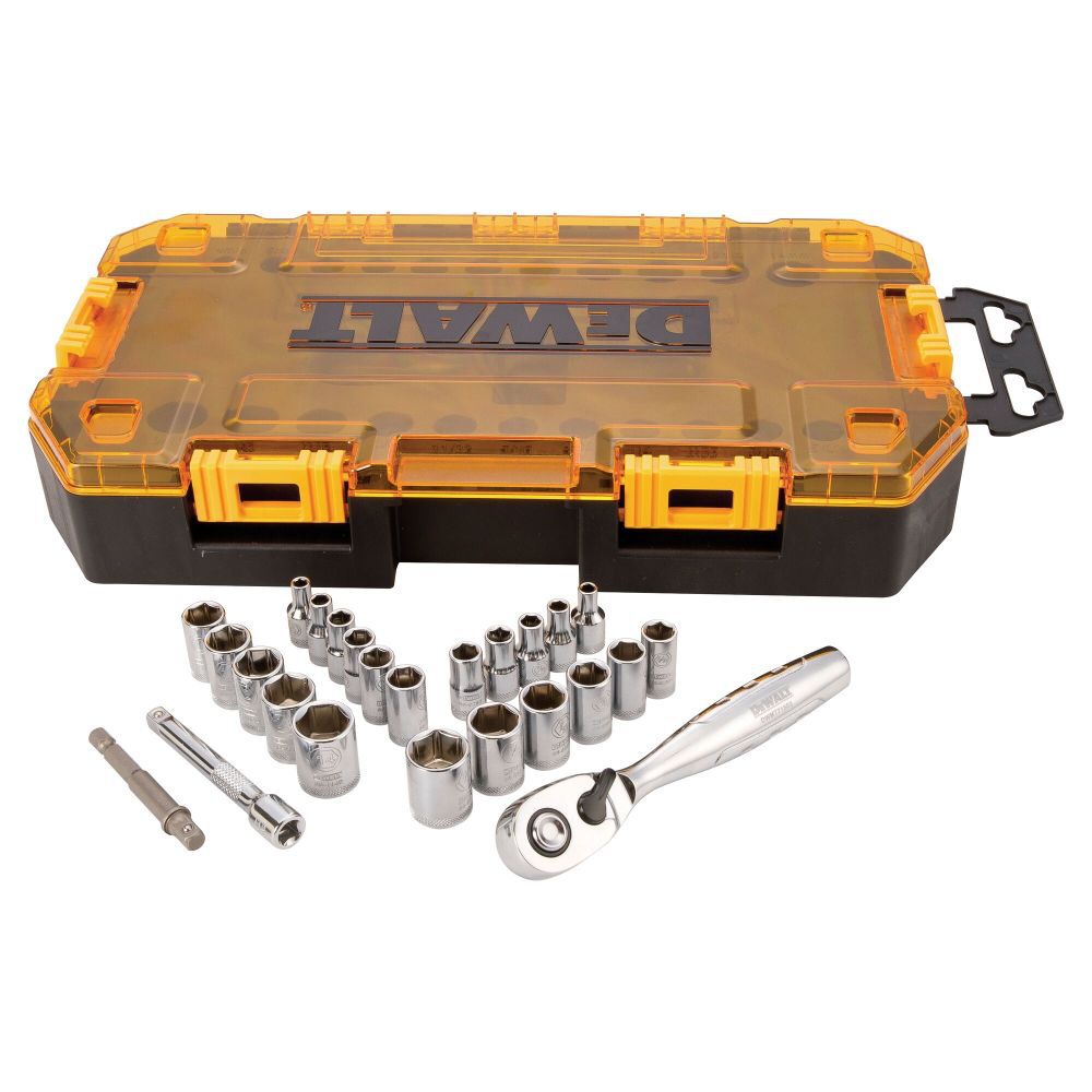 DEWALT 25 piece 1/4 In. Drive Socket Set