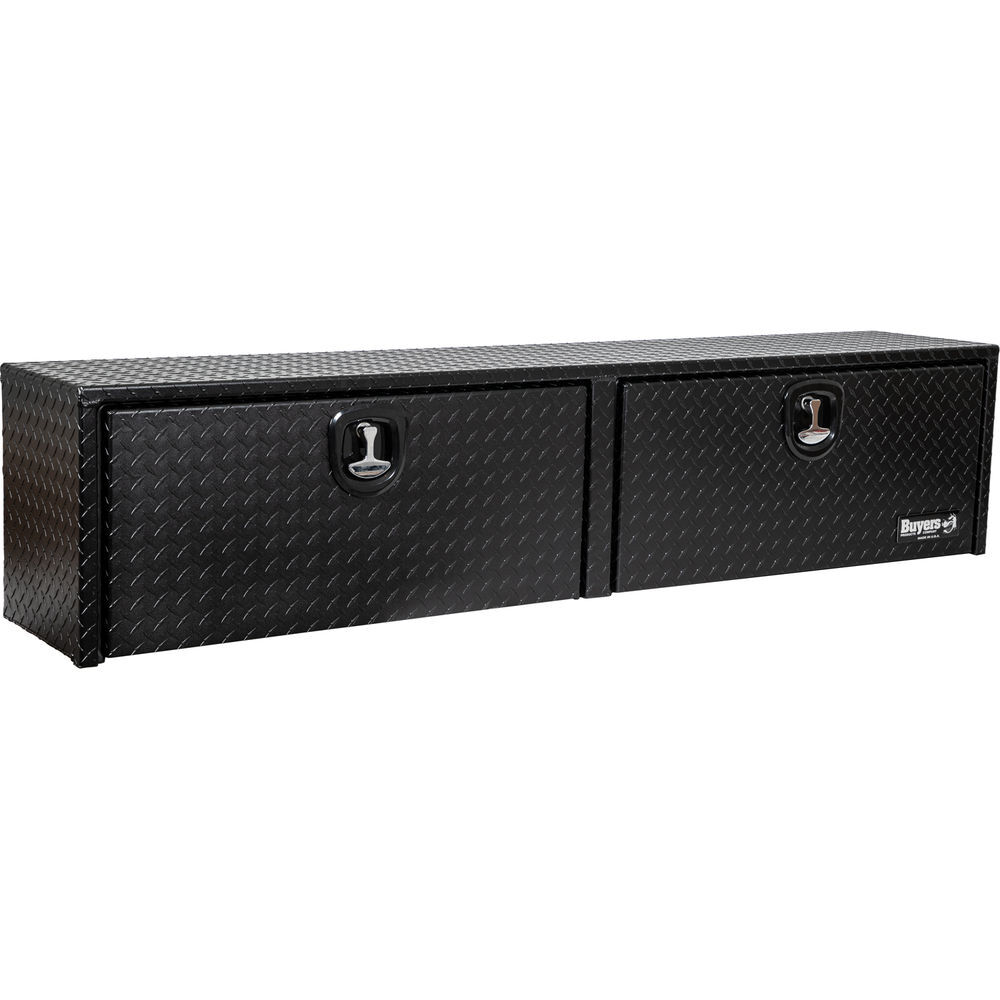 Buyers Products Company 16x13x72 Textured Matte Black Diamond Tread Aluminum Topsider Truck Box